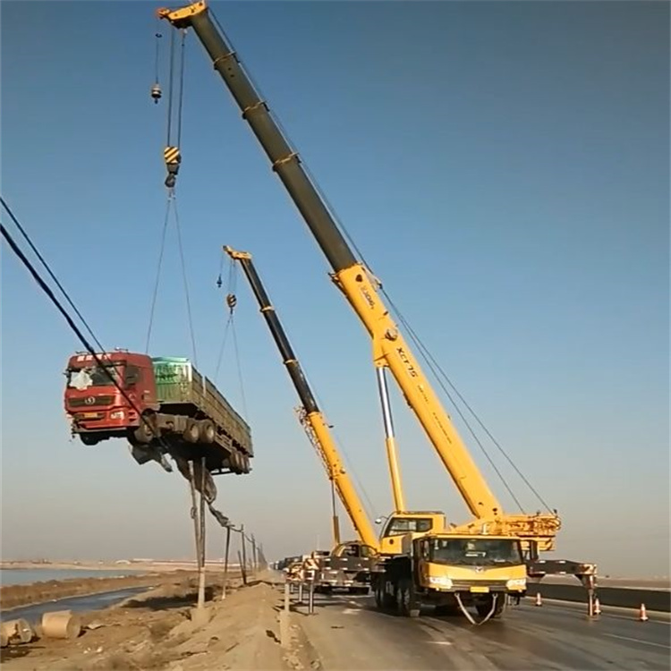 红安吊车怎么吊货车